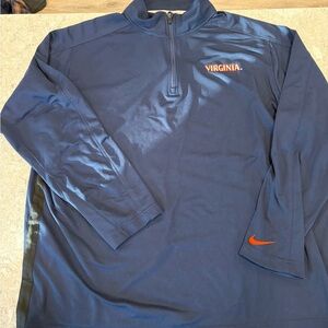 Virginia Cavilers Nike Navy Performance Pullover with Light Blue Trim—XXL